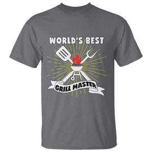 Grilling Barbecue T Shirt World's Best Grill Master BBQ Smoker TS11 Charcoal Print Your Wear