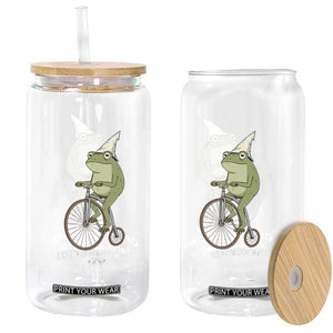 Off To Wrangle My Feral Grandkids Funny Grandparents Frog Glass Can TS11 Print Your Wear
