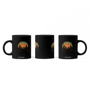 Retro Forest Trees Outdoors Nature Lover Coffee Mug