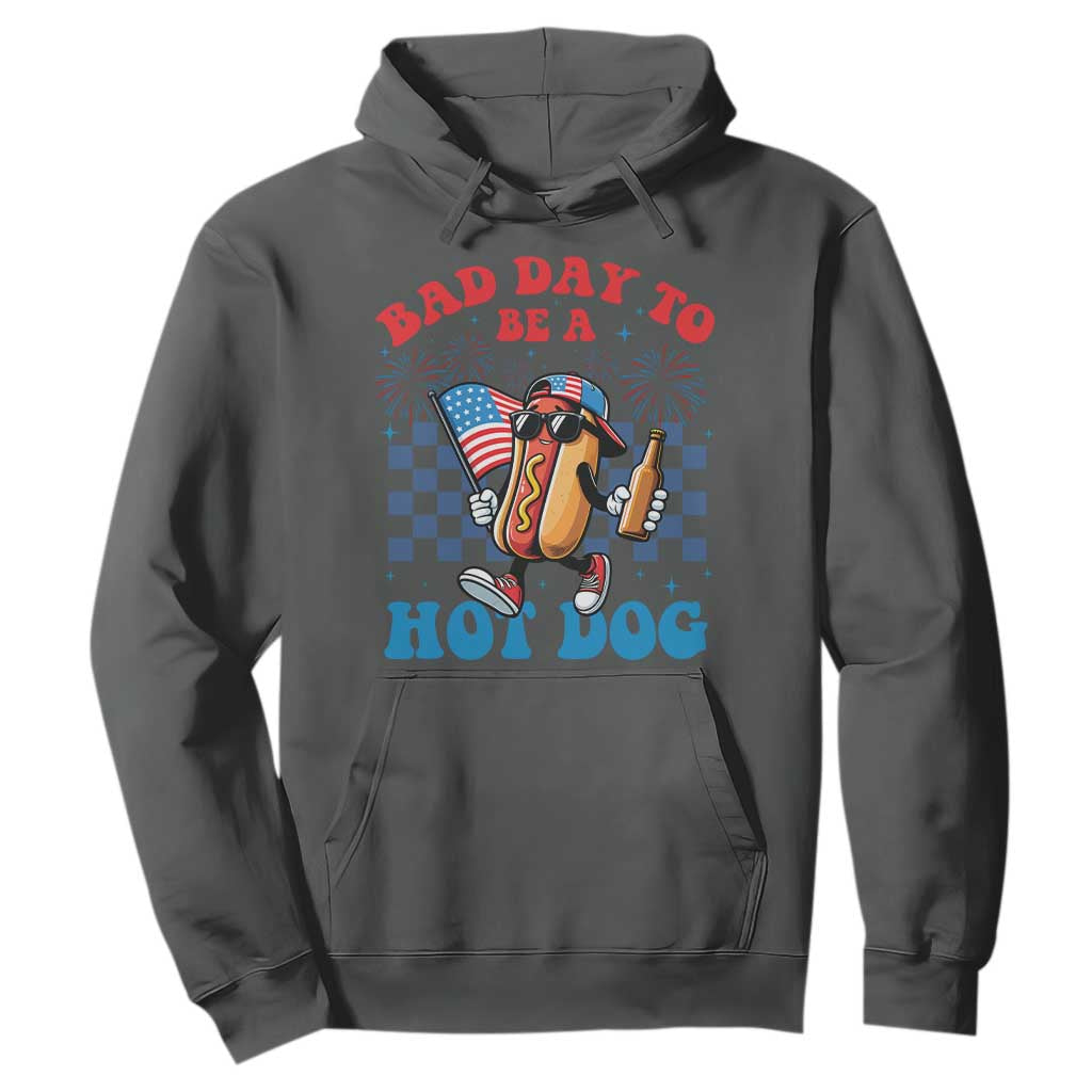 Bad Day To Be A Hot Dog 4th of July Hoodie Funny BBQ Grilling