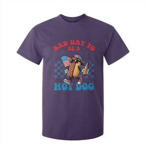 Bad Day To Be A Hot Dog 4th of July T Shirt For Kid Funny BBQ Grilling