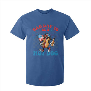 Bad Day To Be A Hot Dog 4th of July T Shirt For Kid Funny BBQ Grilling
