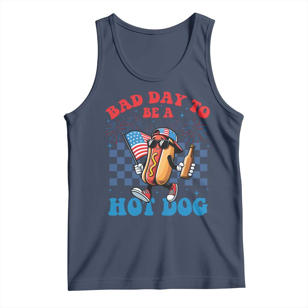 Bad Day To Be A Hot Dog 4th of July Tank Top Funny BBQ Grilling
