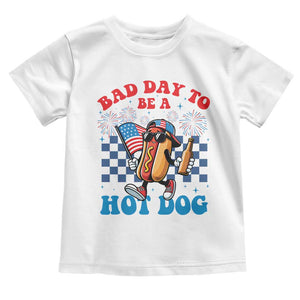 Bad Day To Be A Hot Dog 4th of July Toddler T Shirt Funny BBQ Grilling