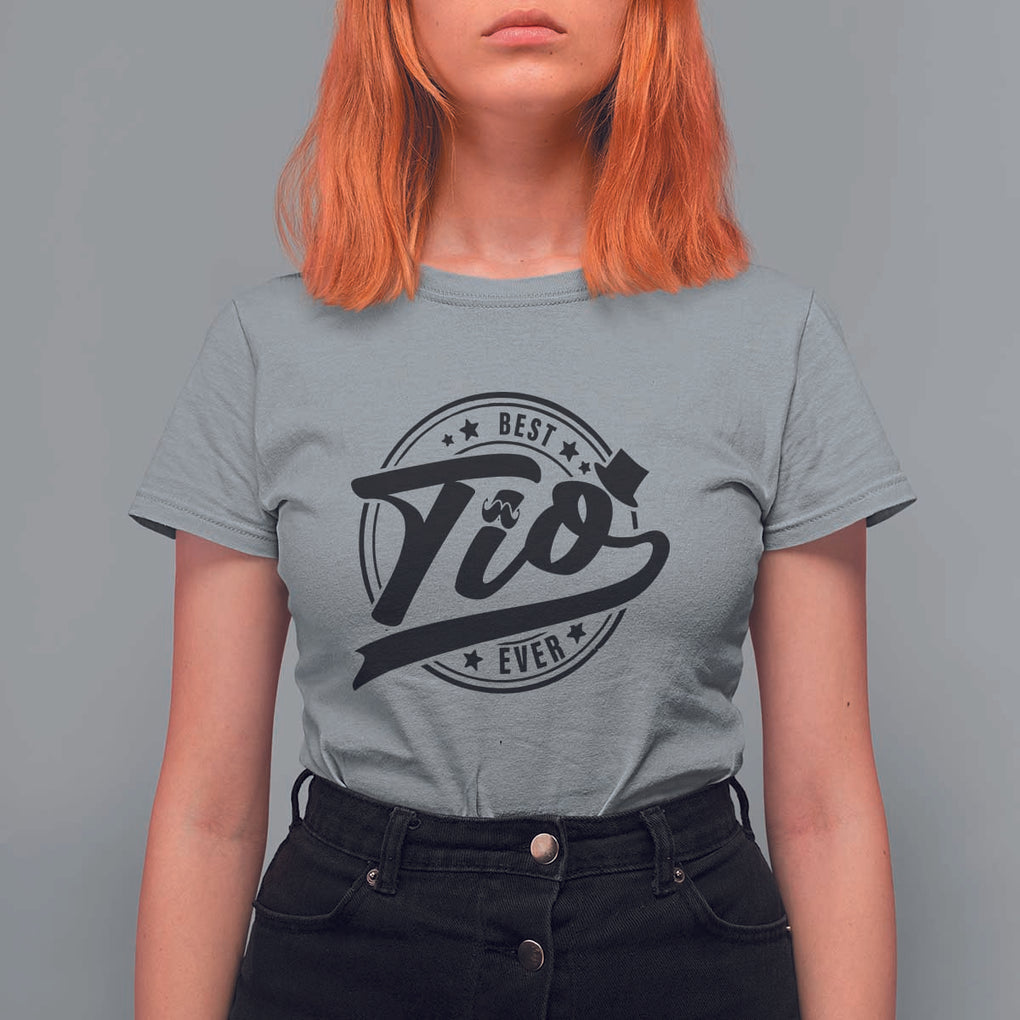 Uncle T Shirt For Women Best Tio Ever Vintage Spanish Latin Mexican TS11 Sport Gray Print Your Wear