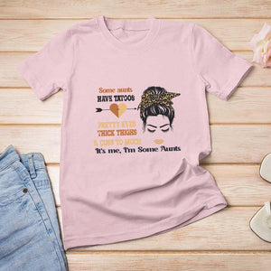 Funny Auntie T Shirt For Women Some Aunts Cuss Too Much TS11 Light Pink Print Your Wear