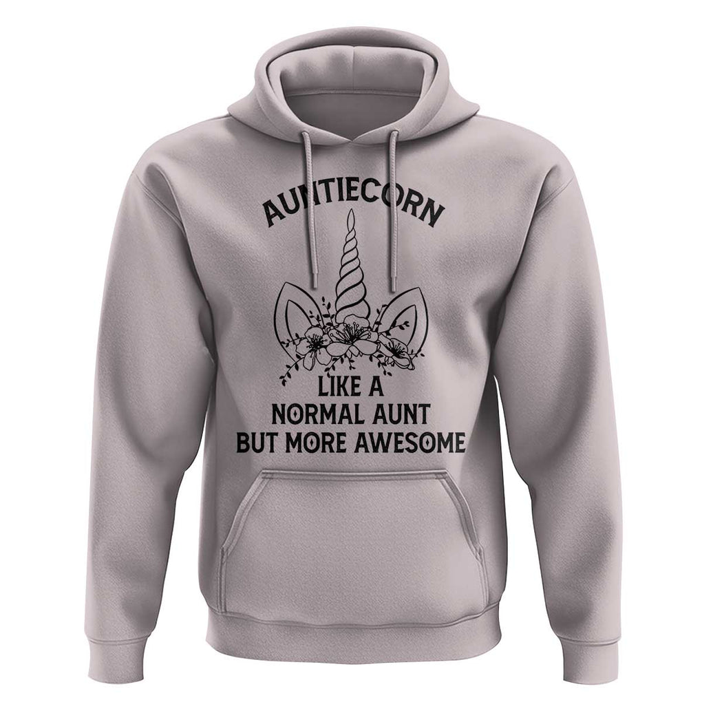 Aunt Unicorn Hoodie Aunticorn Like A Normal Aunt Only More Awesome TS11 Ice Gray Print Your Wear