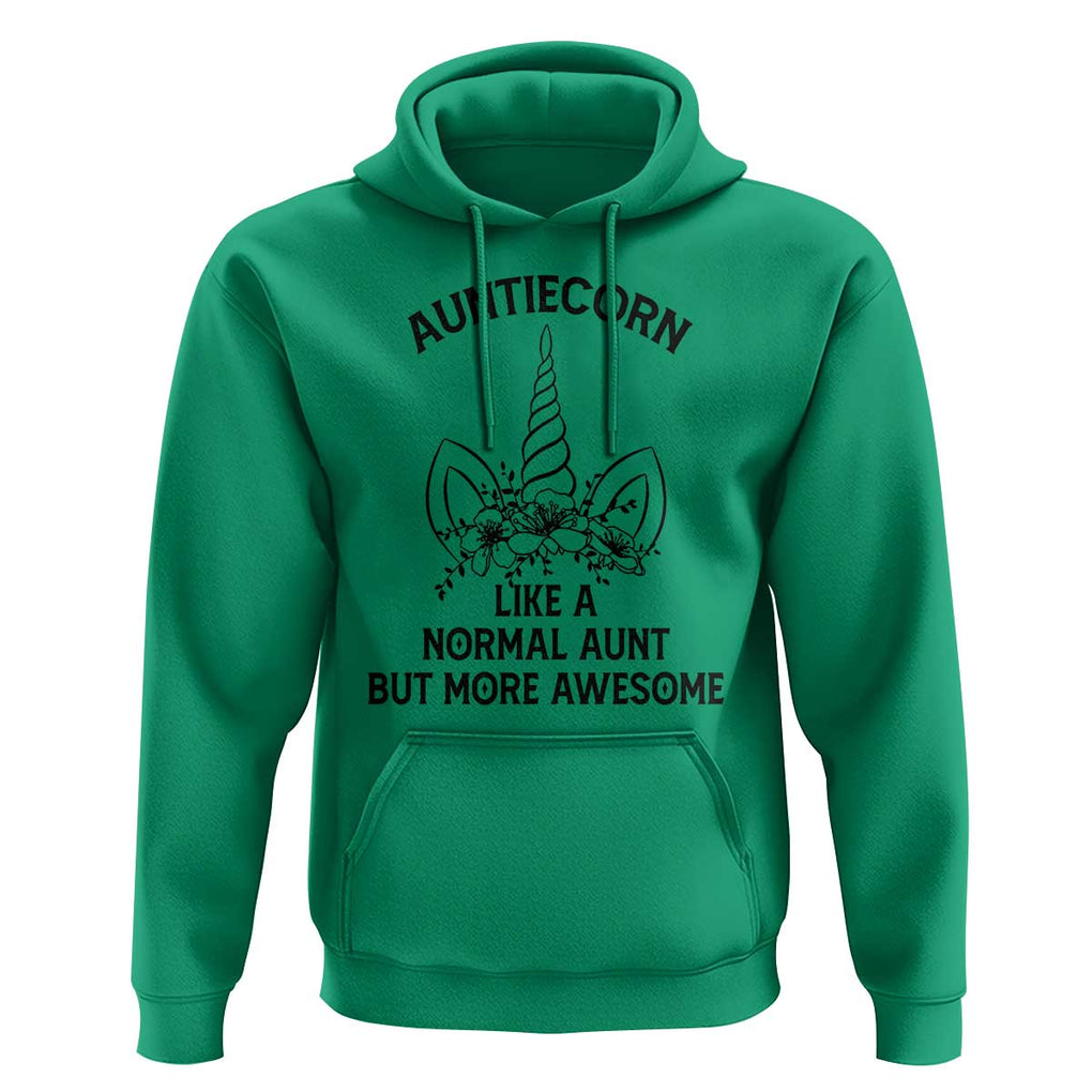 Aunt Unicorn Hoodie Aunticorn Like A Normal Aunt Only More Awesome TS11 Irish Green Print Your Wear