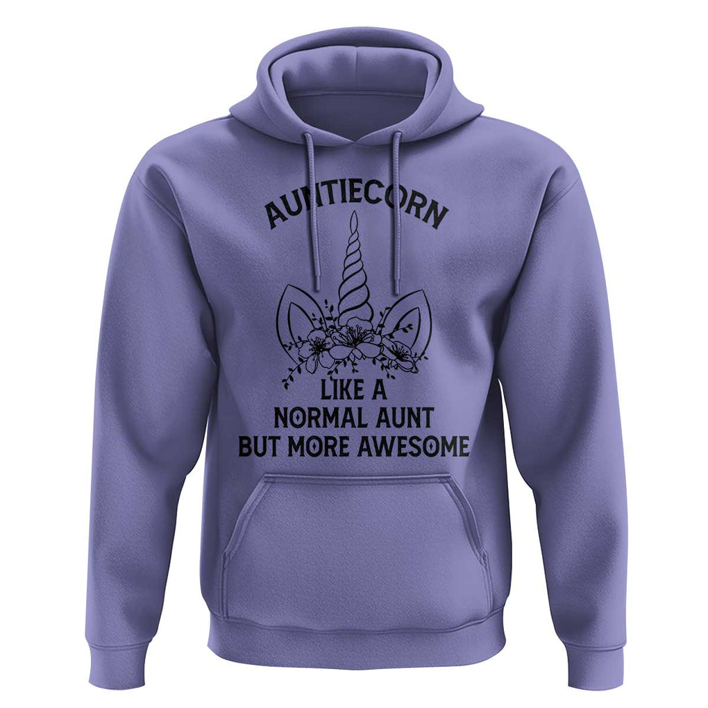 Aunt Unicorn Hoodie Aunticorn Like A Normal Aunt Only More Awesome TS11 Violet Print Your Wear