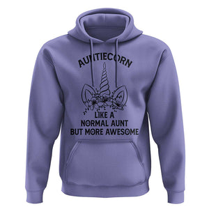 Aunt Unicorn Hoodie Aunticorn Like A Normal Aunt Only More Awesome TS11 Violet Print Your Wear