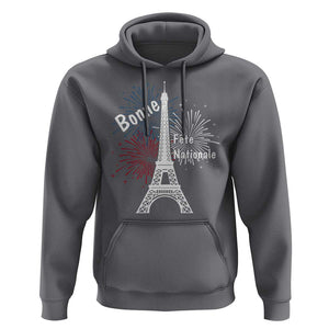 Eiffel Tower France Hoodie Bonne Fete Natiionale Paris Bastille Day TS11 Charcoal Print Your Wear