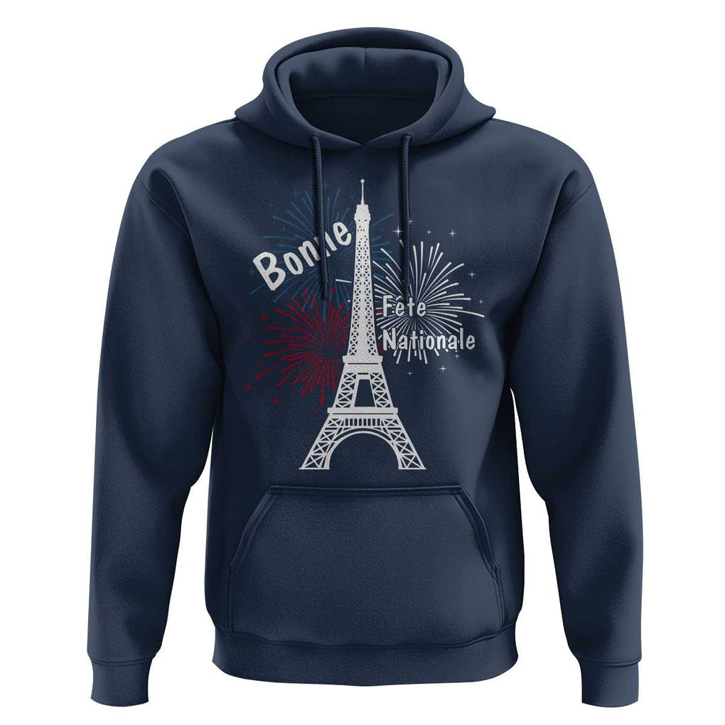 Eiffel Tower France Hoodie Bonne Fete Natiionale Paris Bastille Day TS11 Navy Print Your Wear