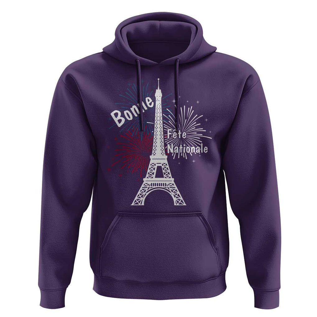 Eiffel Tower France Hoodie Bonne Fete Natiionale Paris Bastille Day TS11 Purple Print Your Wear