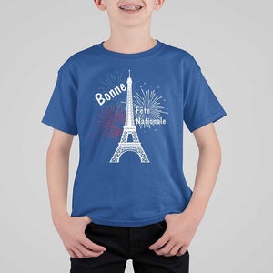 Eiffel Tower France T Shirt For Kid Bonne Fete Natiionale Paris Bastille Day TS11 Royal Blue Print Your Wear