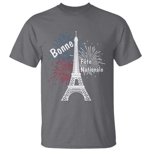 Eiffel Tower France T Shirt Bonne Fete Natiionale Paris Bastille Day TS11 Charcoal Print Your Wear