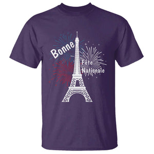Eiffel Tower France T Shirt Bonne Fete Natiionale Paris Bastille Day TS11 Purple Print Your Wear
