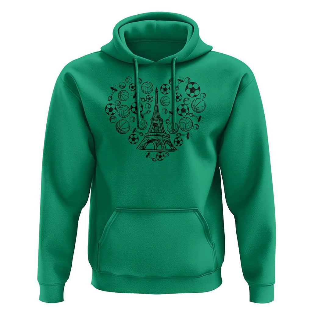Eiffel Tower France Hoodie Ole French Paris Sport Lover TS11 Irish Green Print Your Wear