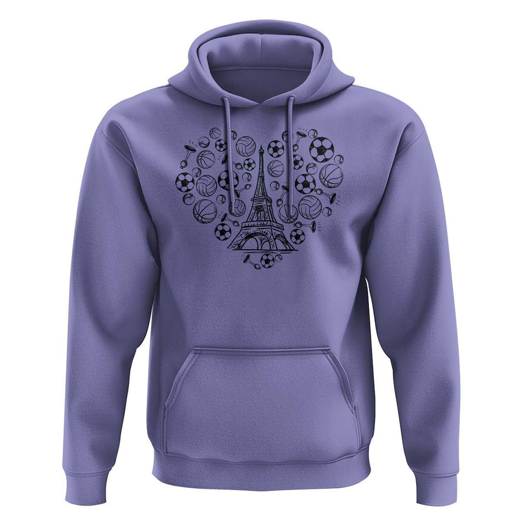 Eiffel Tower France Hoodie Ole French Paris Sport Lover TS11 Violet Print Your Wear