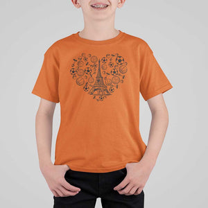 Eiffel Tower France T Shirt For Kid Ole French Paris Sport Lover TS11 Orange Print Your Wear