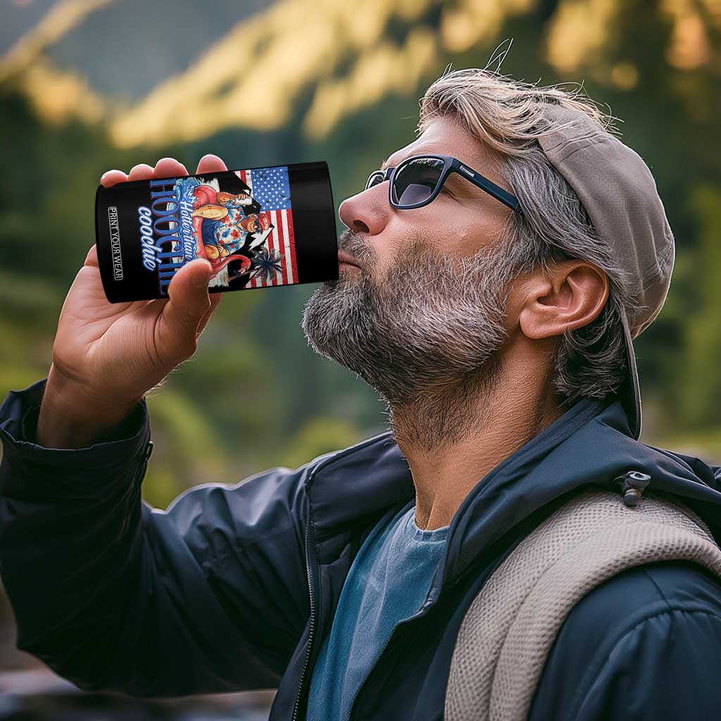 Funny Trump Beer Summer Vibes 4 in 1 Can Cooler Tumbler Hotter Than A Hoochie Trump Coochie TS11 Print Your Wear