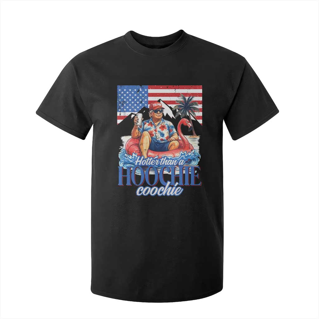 Funny Trump Beer Summer Vibes T Shirt For Kid Hotter Than A Hoochie Trump Coochie TS11 Black Print Your Wear