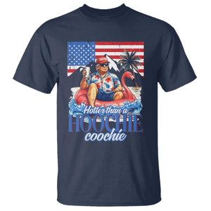 Funny Trump Beer Summer Vibes T Shirt Hotter Than A Hoochie Trump Coochie TS11 Navy Print Your Wear