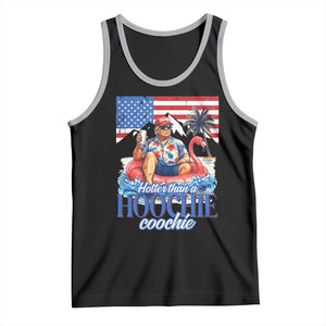 Funny Trump Beer Summer Vibes Tank Top Hotter Than A Hoochie Trump Coochie TS11 Black Athletic Heather Print Your Wear