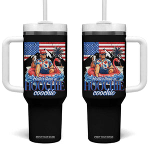 Funny Trump Beer Summer Vibes Tumbler With Handle Hotter Than A Hoochie Trump Coochie TS11 One Size: 40 oz Black Print Your Wear