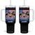Funny Trump Beer Summer Vibes Tumbler With Handle Hotter Than A Hoochie Trump Coochie TS11 One Size: 40 oz Black Print Your Wear