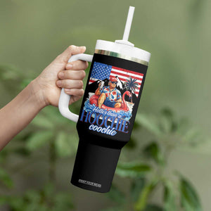 Funny Trump Beer Summer Vibes Tumbler With Handle Hotter Than A Hoochie Trump Coochie TS11 Print Your Wear