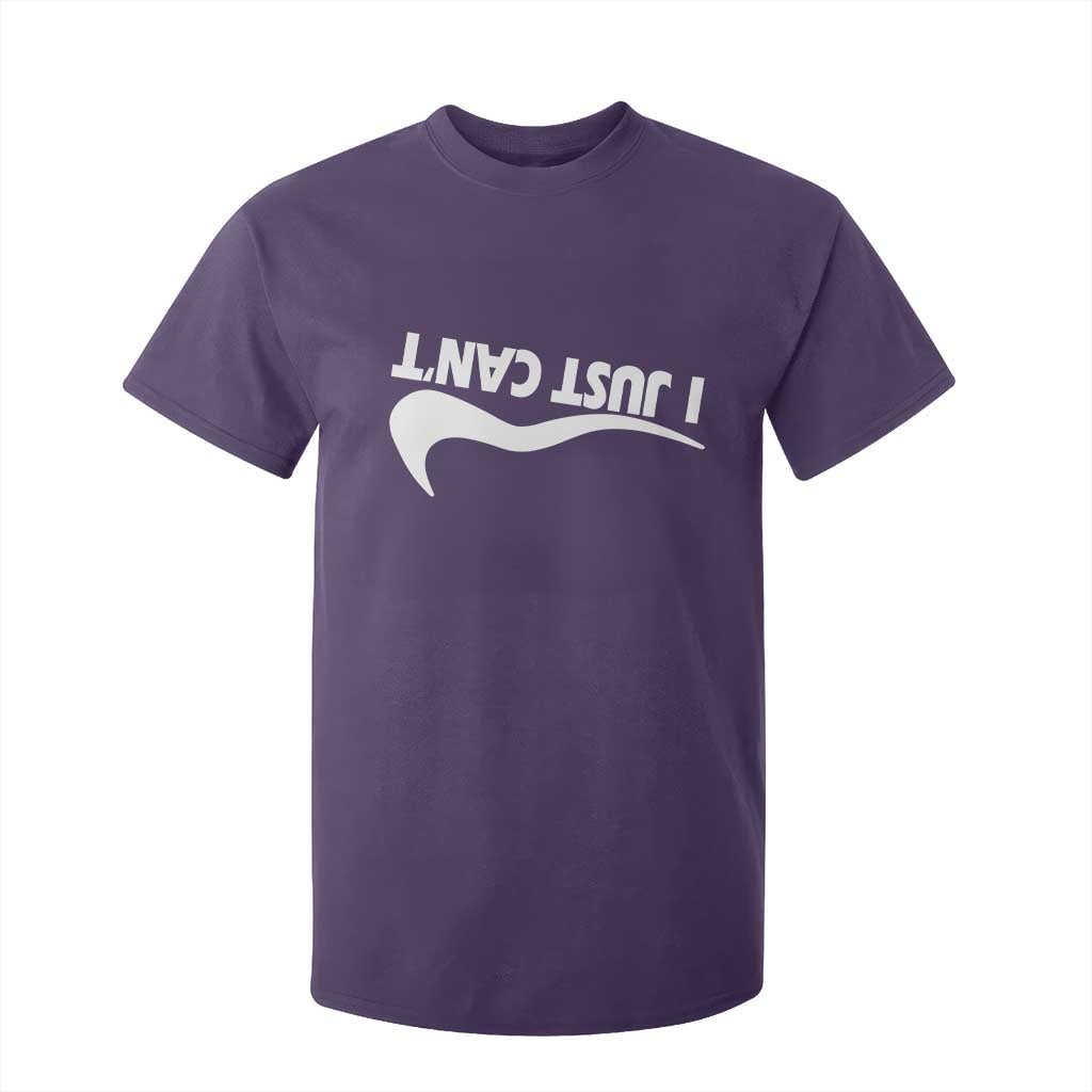 Funny I Just Cant T Shirt For Kid Sarcastic Motivation Con Baffo TS11 Purple Print Your Wear