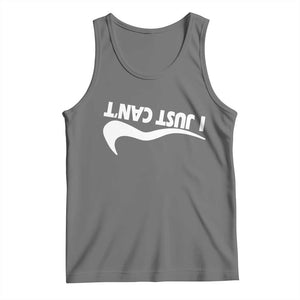 Funny I Just Cant Tank Top Sarcastic Motivation Con Baffo TS11 Black Heather Print Your Wear