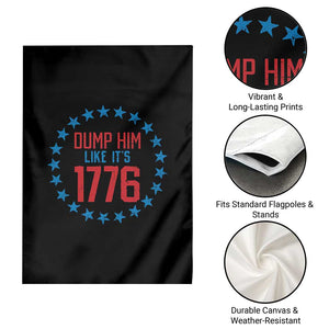 Funny Dump Him Like It's 1776 Garden Flag Stars Political Sattire TS11 Print Your Wear