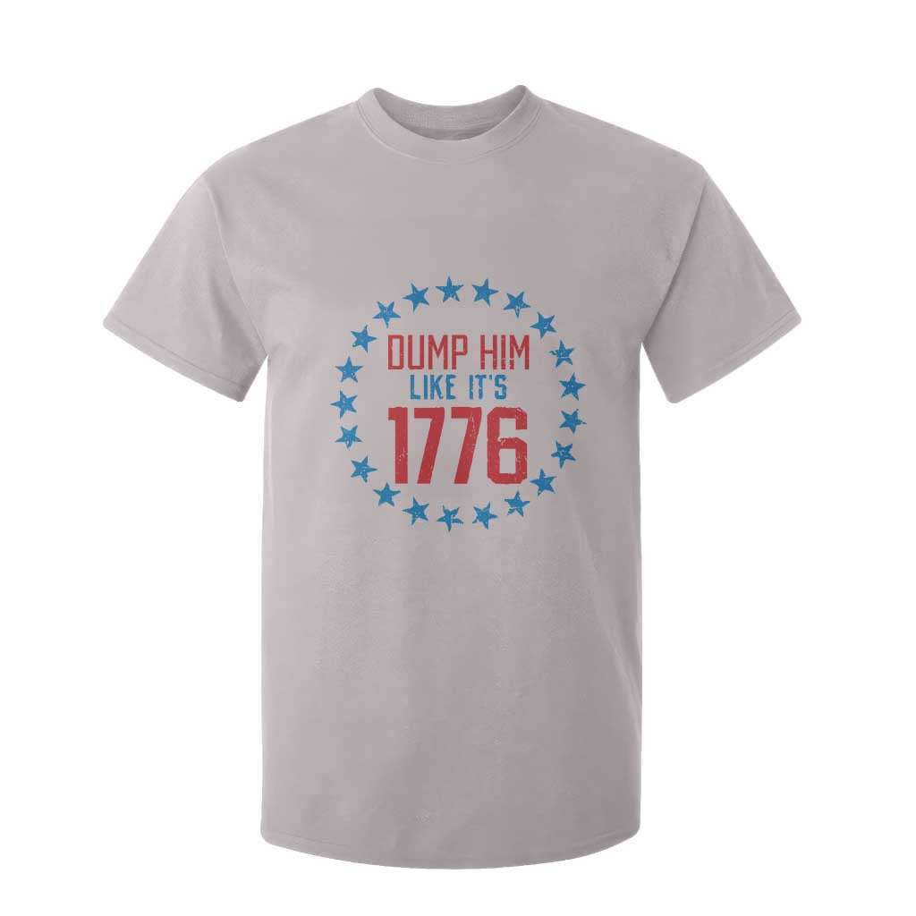 Funny Dump Him Like It's 1776 T Shirt For Kid Stars Political Sattire TS11 Ice Gray Print Your Wear