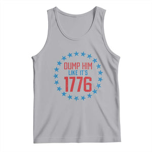 Funny Dump Him Like It's 1776 Tank Top Stars Political Sattire TS11 Athletic Heather Print Your Wear