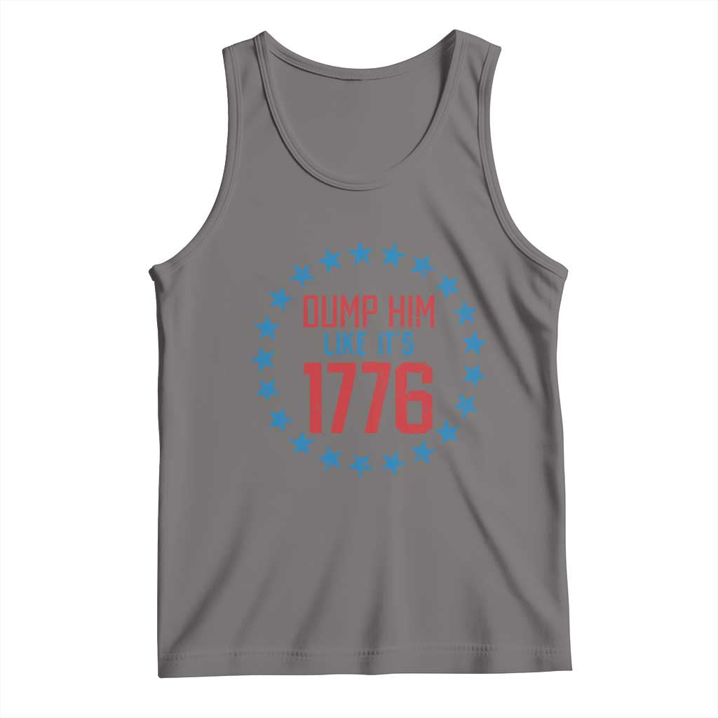 Funny Dump Him Like It's 1776 Tank Top Stars Political Sattire TS11 Deep Heather Print Your Wear