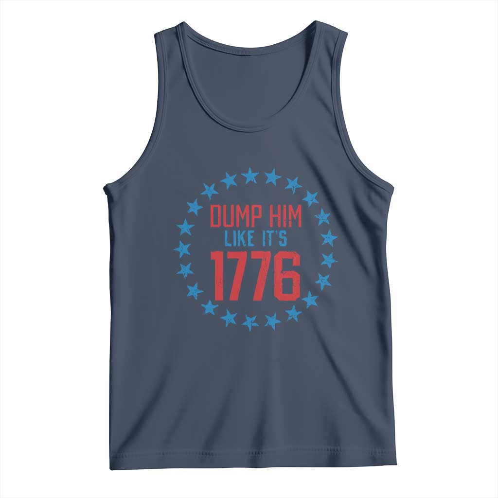 Funny Dump Him Like It's 1776 Tank Top Stars Political Sattire TS11 Navy Print Your Wear
