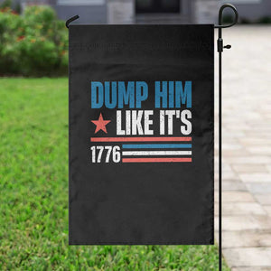 Funny Dump Him Like It's 1776 Garden Flag Star And Stripes TS11 Print Your Wear