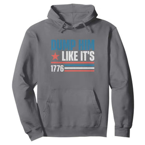 Funny Dump Him Like It's 1776 Hoodie Star And Stripes TS11 Charcoal Print Your Wear