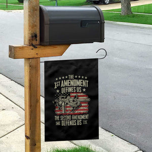The 1st Amendment Defines Us The Second Defends Us Since 1791 Garden Flag Vintage American Flag TS11 Print Your Wear