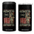 The First Amendment Defines Us The Second Defend Us 4 in 1 Can Cooler Tumbler Vintage American Flag TS11 One Size: 16 oz Black Print Your Wear
