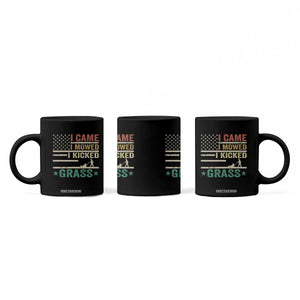 Funny I Came I Mowed I Kicked Grass Coffee Mug Lawn Mowing Gardener TS11 Print Your Wear