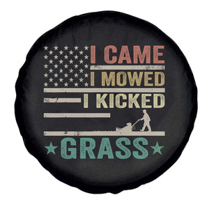 Funny I Came I Mowed I Kicked Grass Spare Tire Cover Lawn Mowing Gardener TS11 Print Your Wear