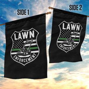 Funny Lawn Enforcement Garden Flag Gardening Lawn Mower American Flag TS11 Print Your Wear