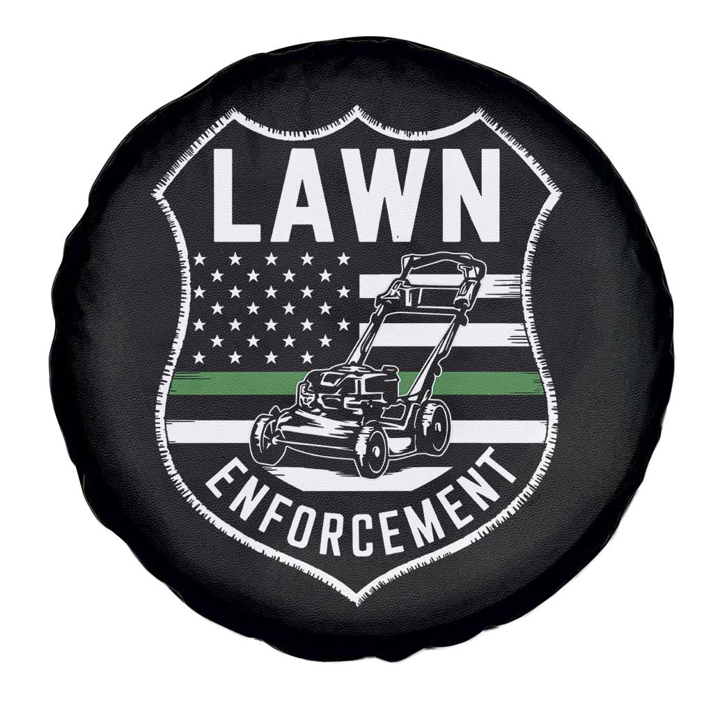 Funny Lawn Enforcement Spare Tire Cover Gardening Lawn Mower American Flag TS11 Print Your Wear