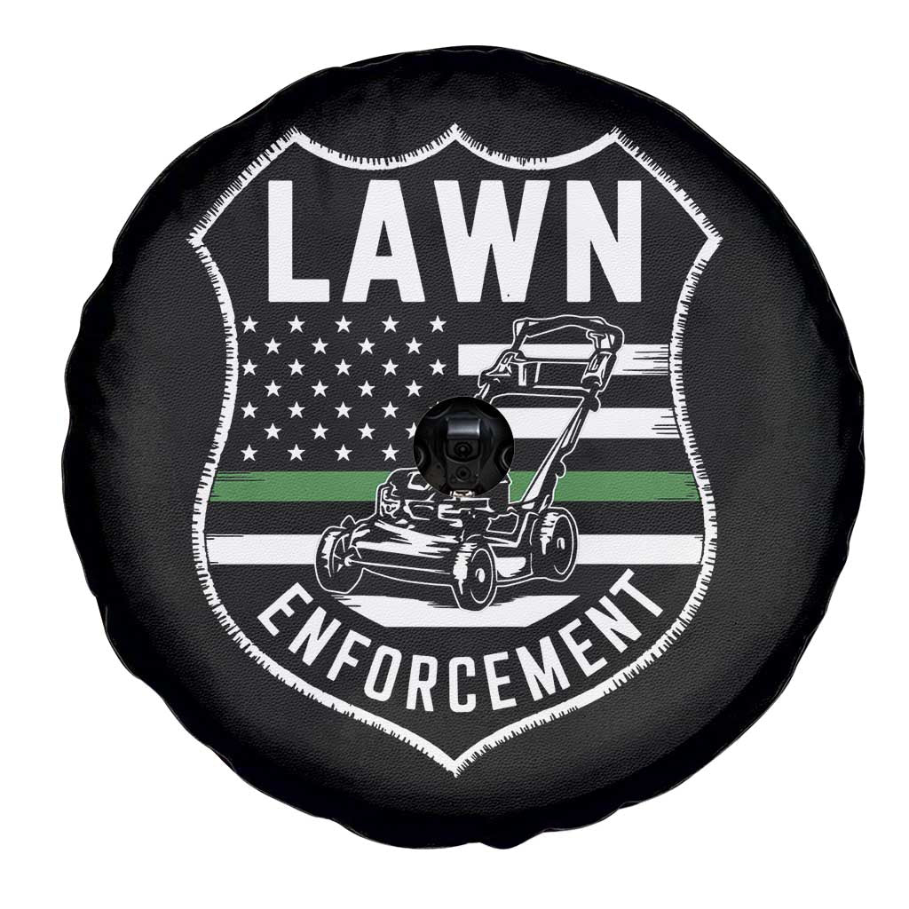 Funny Lawn Enforcement Spare Tire Cover Gardening Lawn Mower American Flag TS11 Print Your Wear