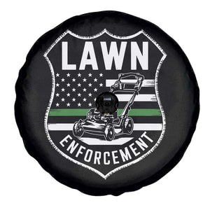 Funny Lawn Enforcement Spare Tire Cover Gardening Lawn Mower American Flag TS11 Print Your Wear
