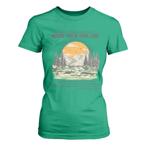When A Foreigner Resides Among You In Your Land Do Not Mistreat Them T Shirt For Women Bible Verse TS11 Irish Green Print Your Wear