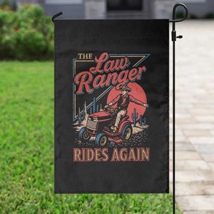 Funny The Lawn Ranger Rides Again Garden Flag Lawn Tractor Mowing Cowboy TS11 Print Your Wear