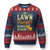 Funny The Lawn Ranger Rides Again Ugly Christmas Sweater Lawn Tractor Mowing Western Cowboy - Print Your Wear